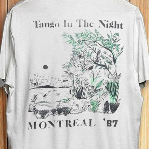 Fleetwood Mac Tango In The Night 1987 Tour Rock Band Fan Gift 2 Sided Shirt 90 - Picture 3 of 6